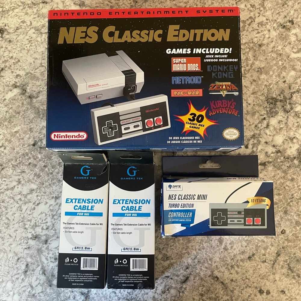 NES Classic Edition Mini with additional controller
